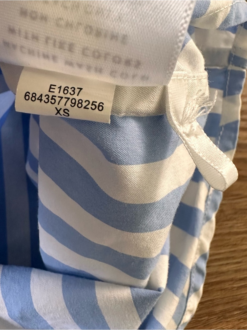 AYR The Deep End Striped Button Down Shirt Blue White Cotton XS Luxury Career - Picture 7 of 10